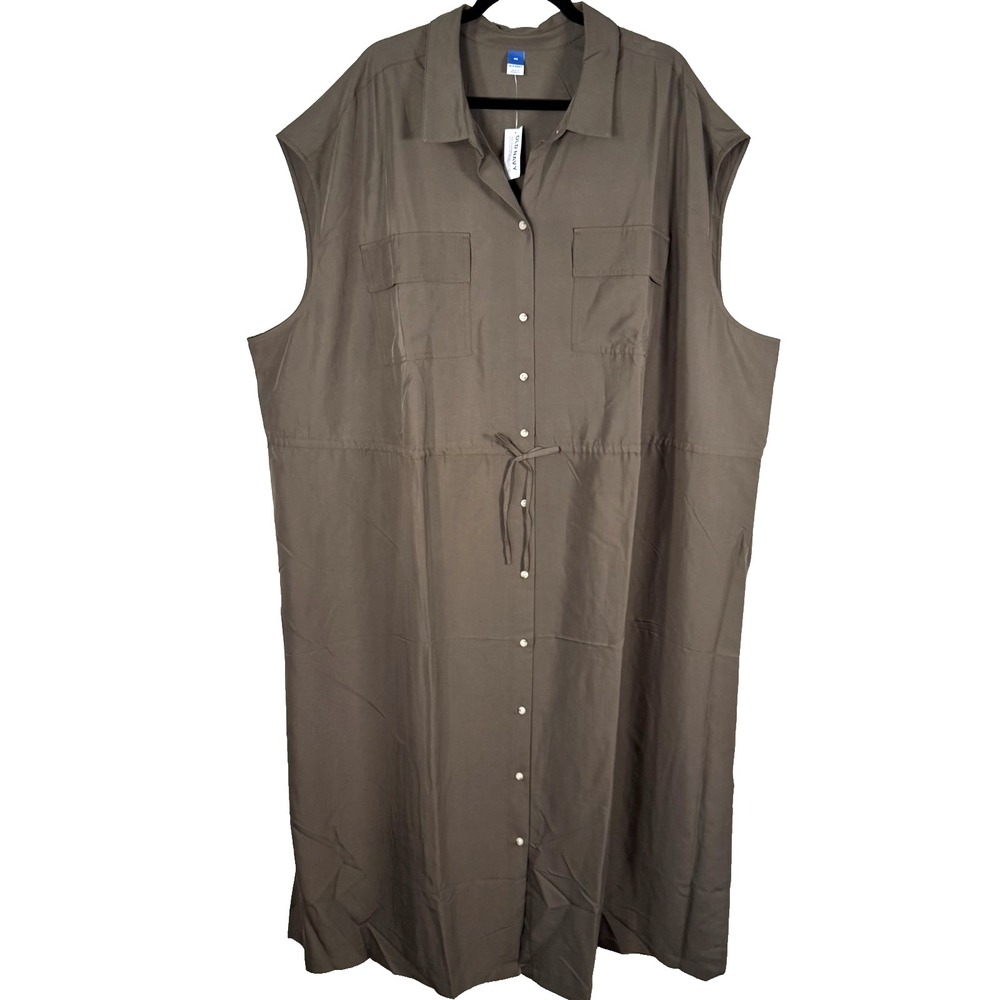 NWT Old Navy Brown Maxi Dress Sleeveless Women's 4X Boho